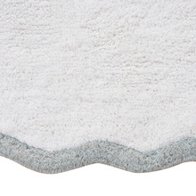 Wavy Cotton-Blend Bath Mat